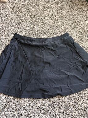 Black Circle Skirt for Women - Comfortable Active Skater Style